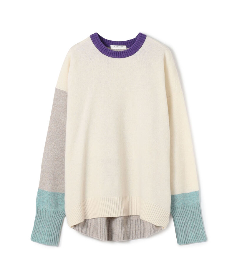 ■NZ LAMB 9G クルーネックプルオーバー