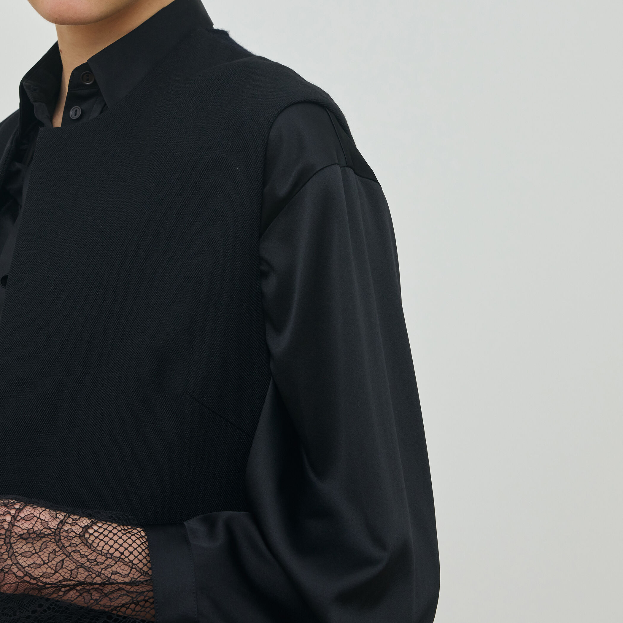 ウールファブリックコンビ ロングジレ｜トゥモローランド 公式サイト