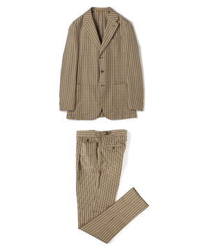 CARUSO シルクサッカー シングルブレステッド3Bスーツ