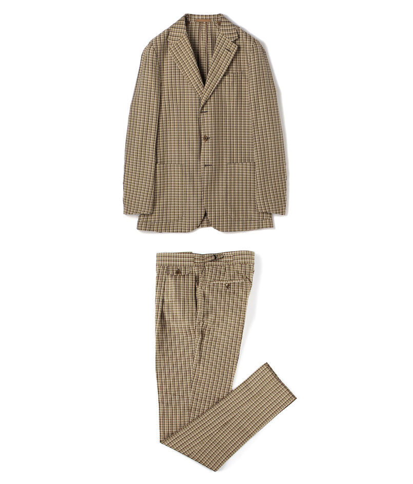 CARUSO シルクサッカー シングルブレステッド3Bスーツ