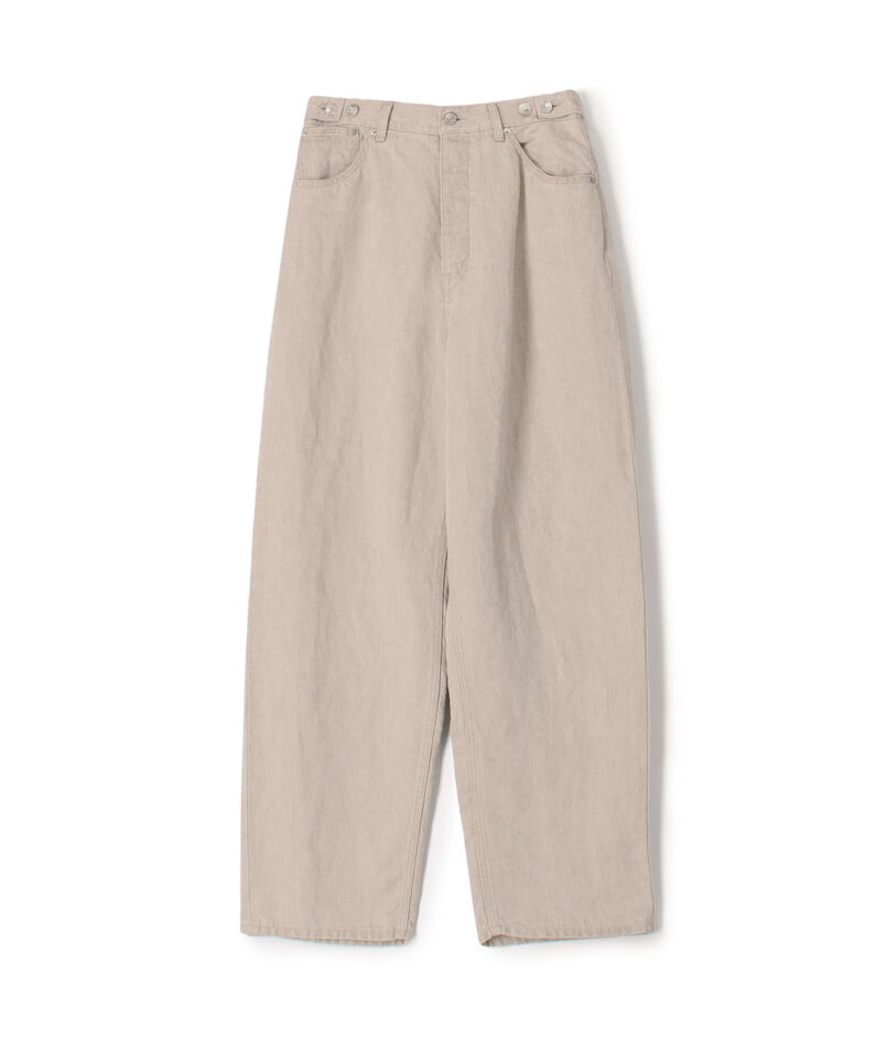 【WEB先行予約】リネンデニム 5ポケットパンツ