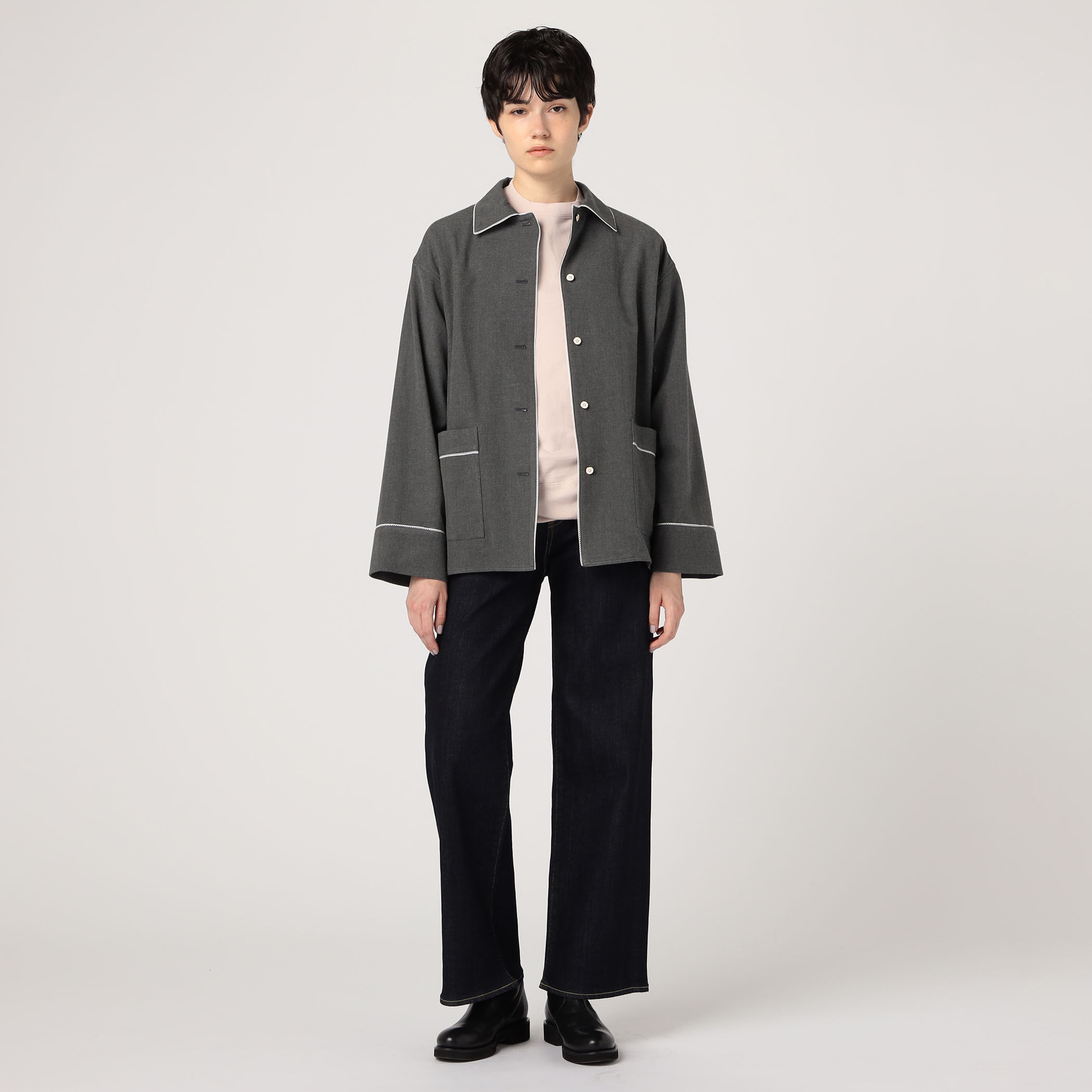 ウールコットンフランネル パジャマシャツ｜トゥモローランド 公式通販