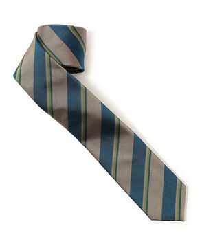 TOMORROWLAND シルク レジメンタルストライプナロータイ