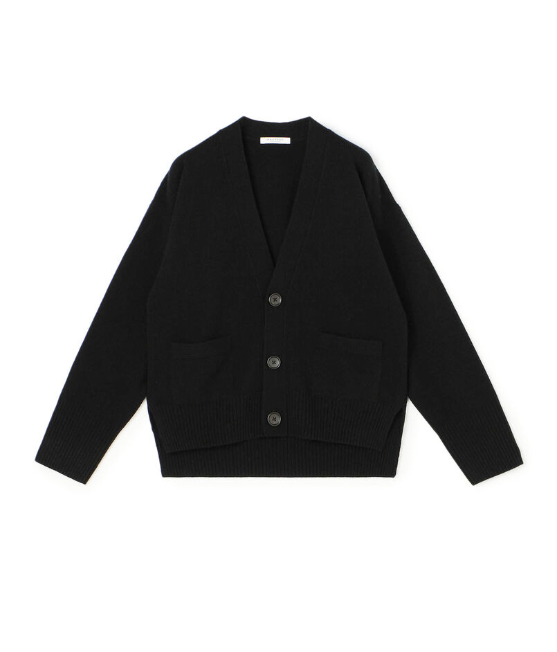 ■NZ LAMB 9G Vネックカーディガン