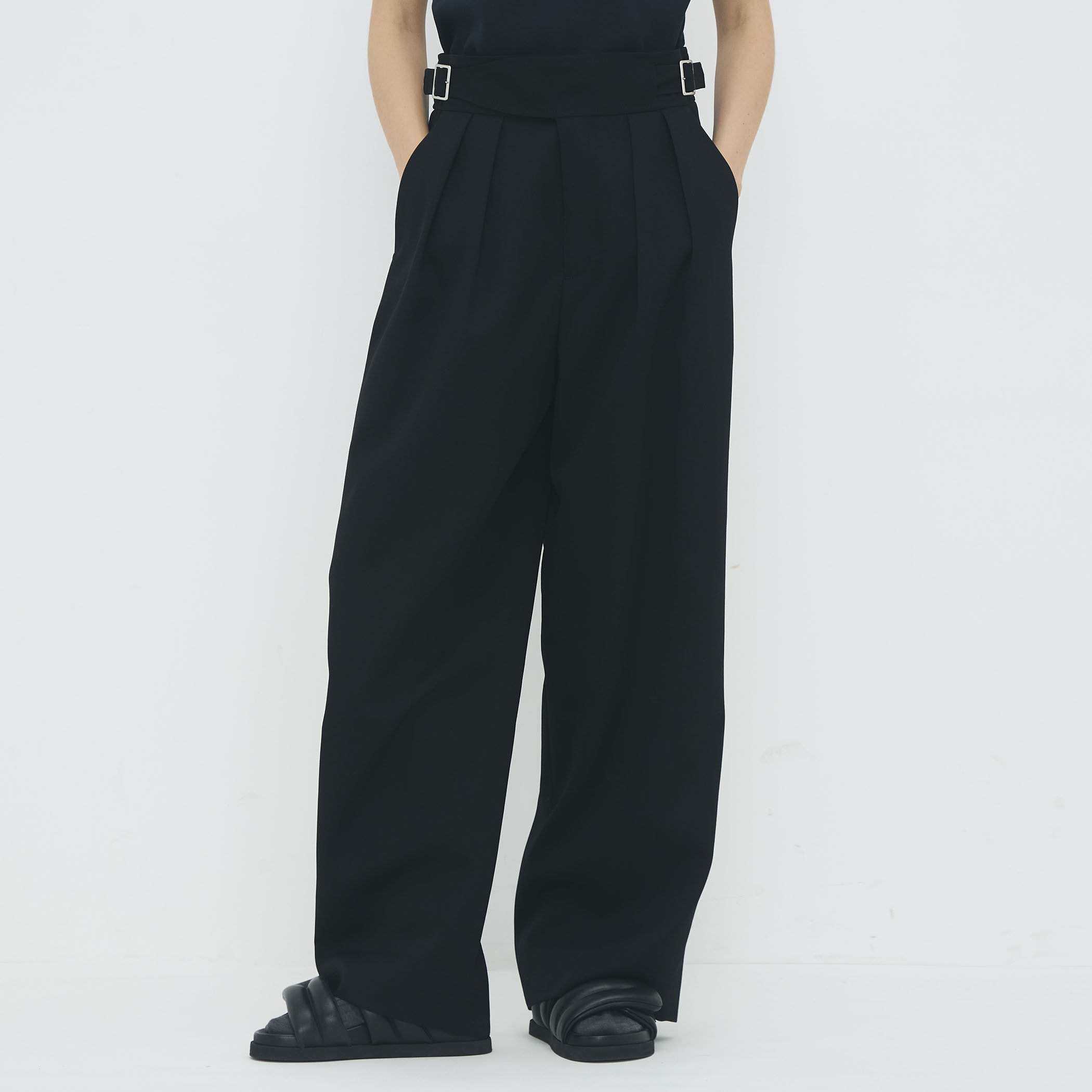 専用‼️CABaN ブラックグルカパンツ　新品 SUBLATIONS - ヘビー ウールギャバジン グルカ パンツ スラックス