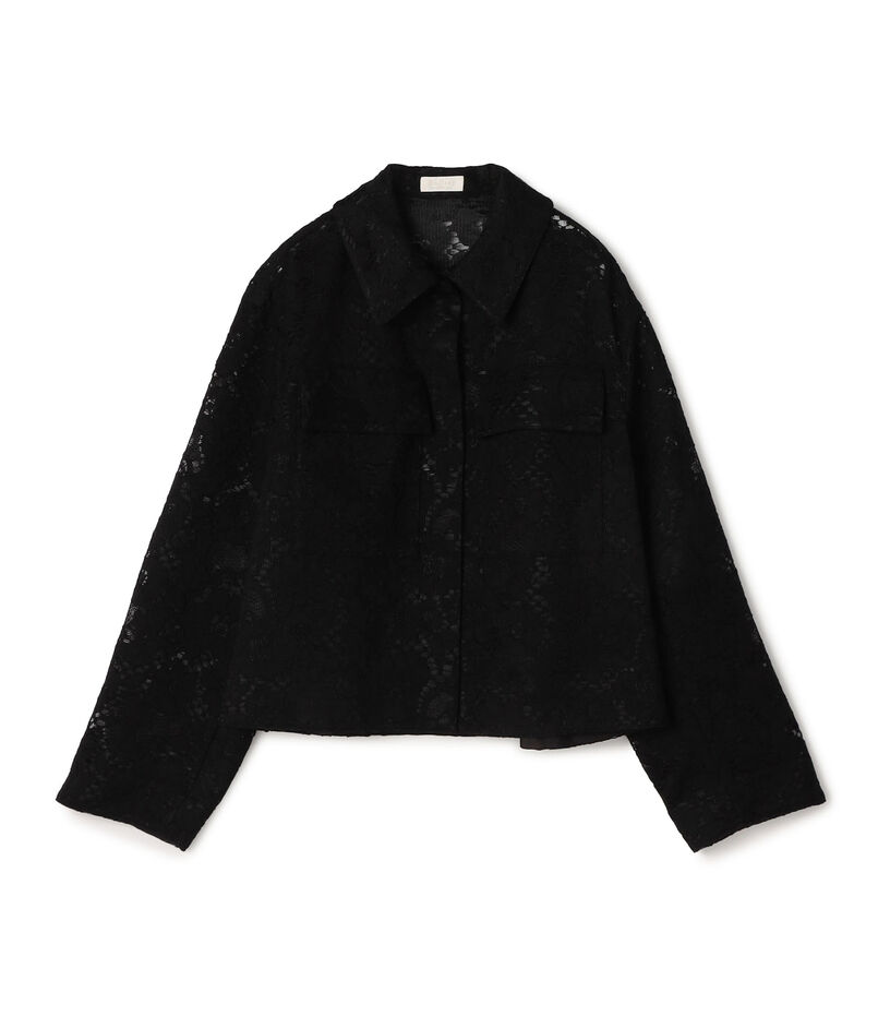 【WEB先行予約】フラワーコードレース ステンカラーブルゾン