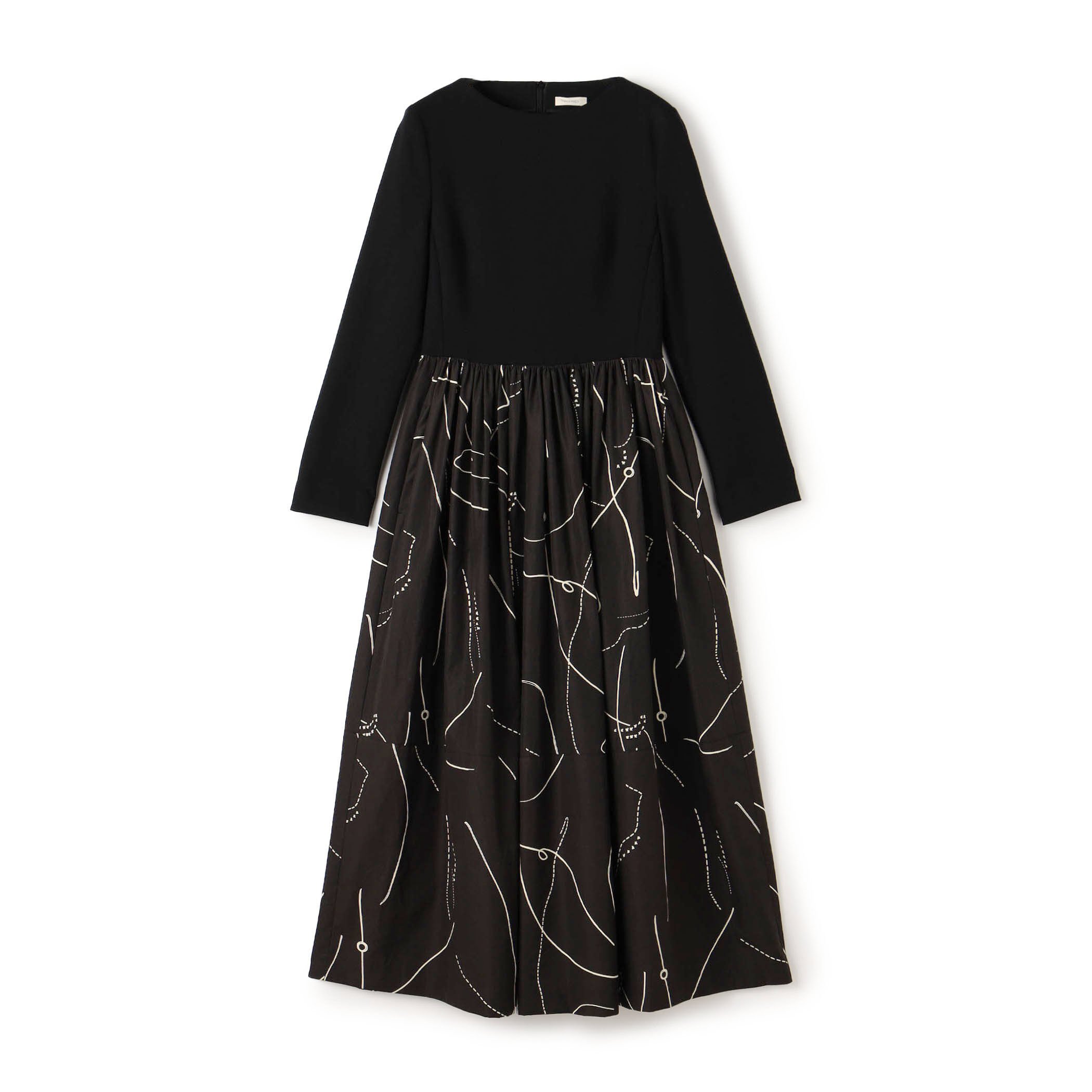 Cham様ブラック セール】 SIMMOD ジャカード ワンピース （ロング・マキシ丈ワンピース