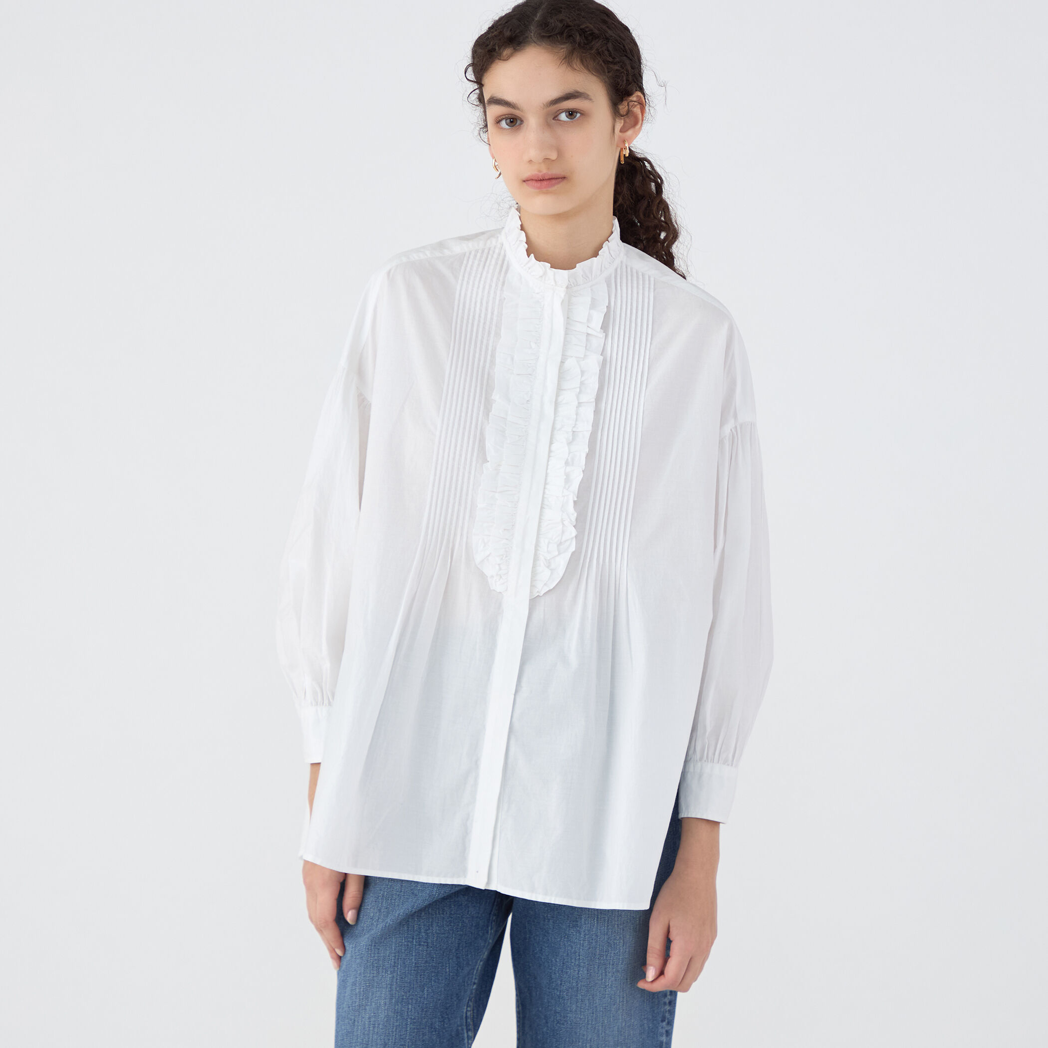 別注】ne Quittez pas BLACK FRILL COLLAR シャツ