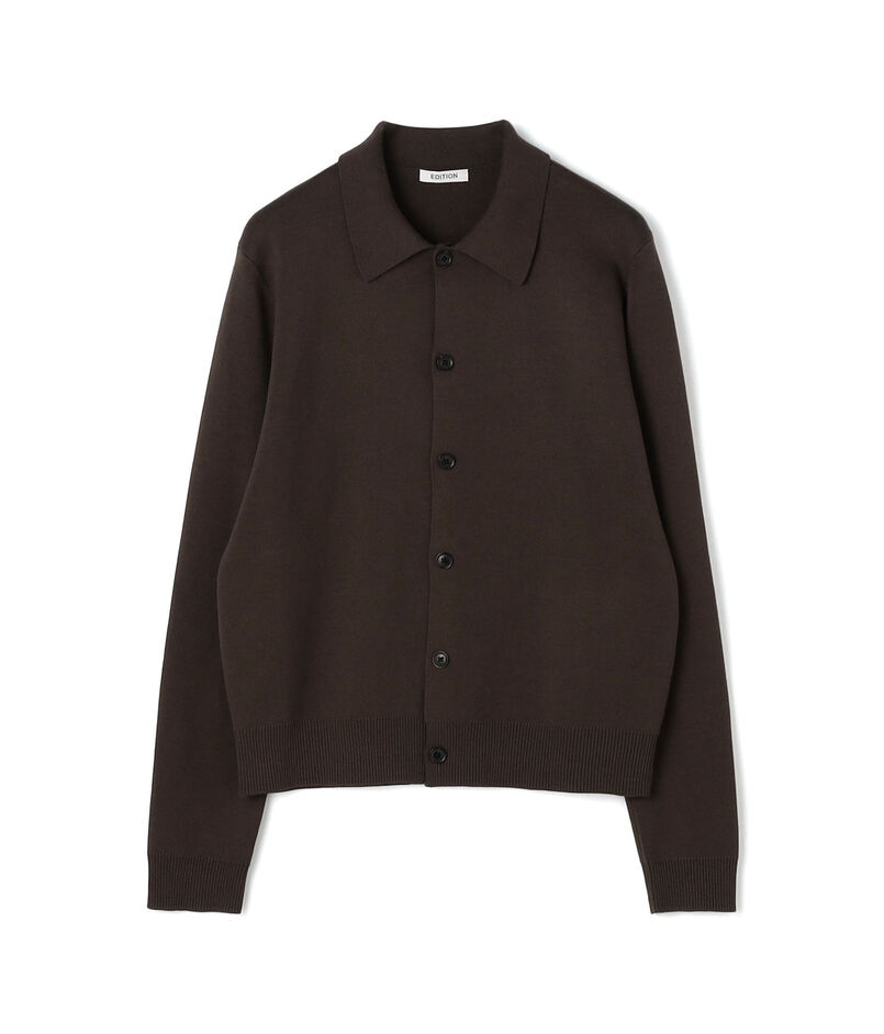 ELS cotton ポロカーディガン