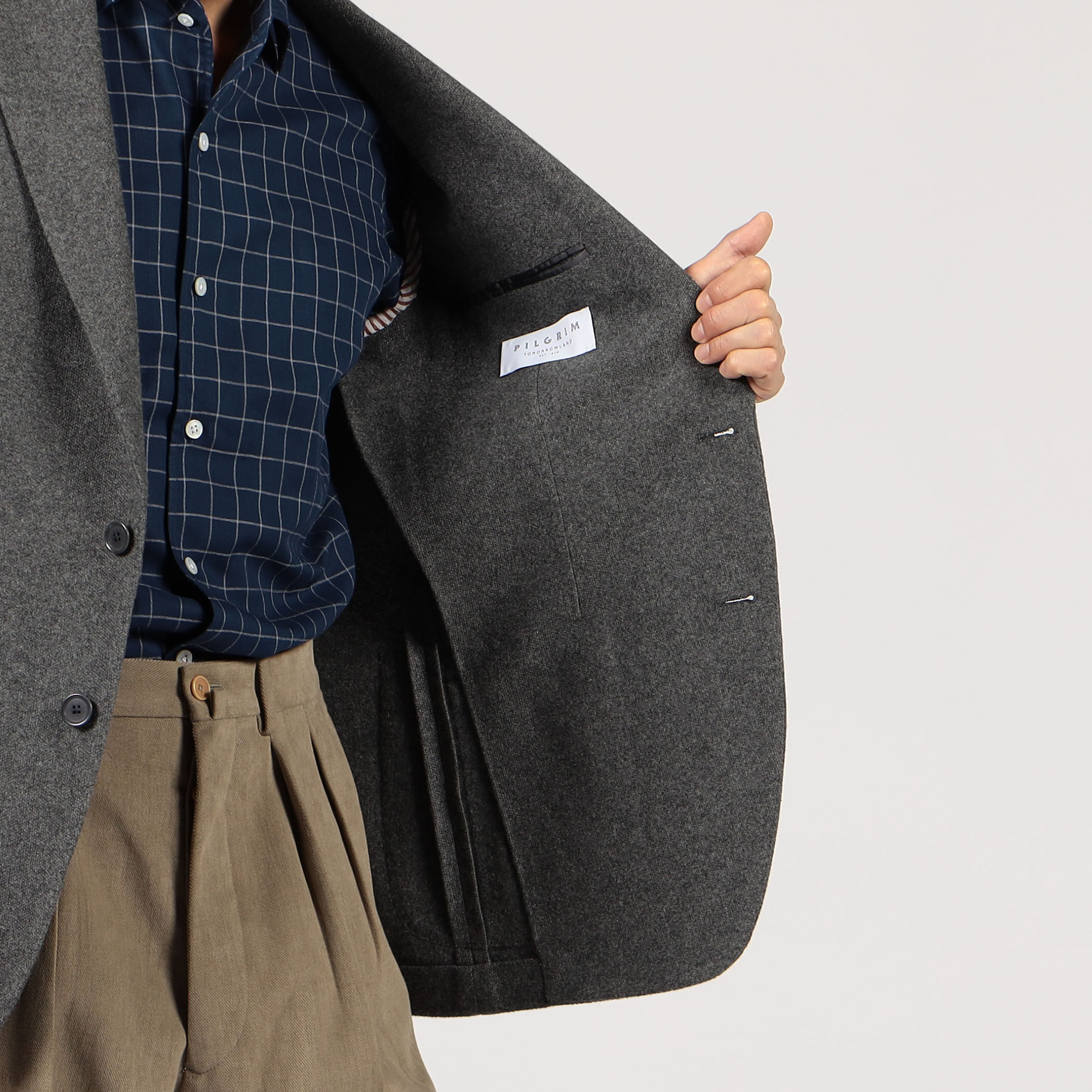 TOMORROWLAND PILGRIM チェック柄テーラードジャケット PILGRIM