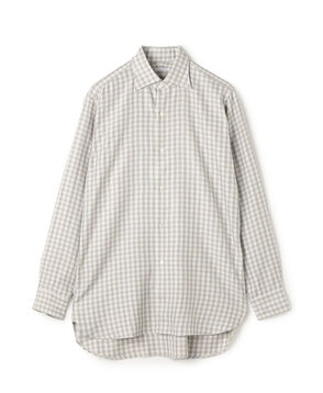 MAATEE&SONS LYAN シルクチェック ロングスリーブシャツ