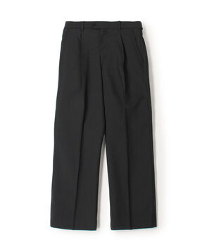 ポリエステルウールトロピカル 2タックワイドストレートアジャスターパンツ