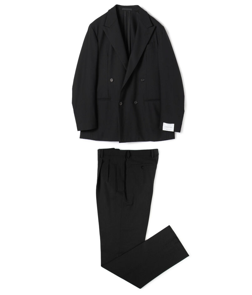 CARUSO ウール ダブルブレステッド4Bスーツ