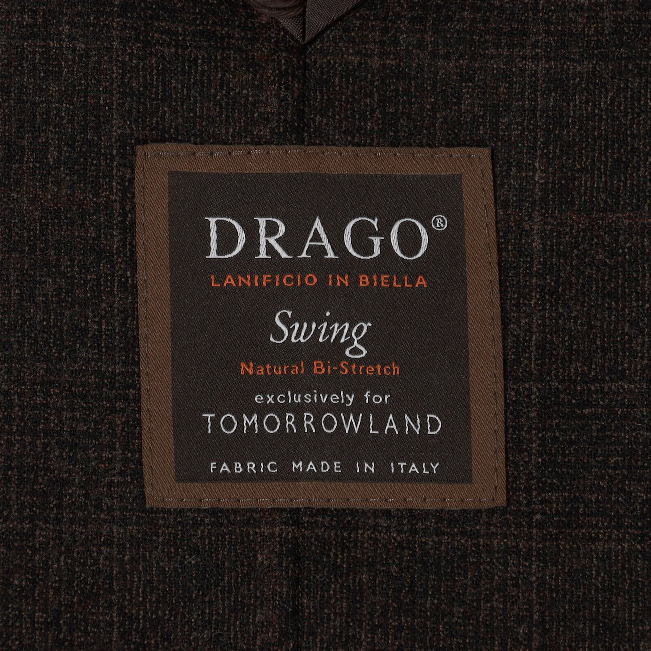 ウールナチュラルストレッチ シングルブレステッド 2Bジャケット DRAGO