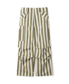 パラソルストライプ フィールドパンツ