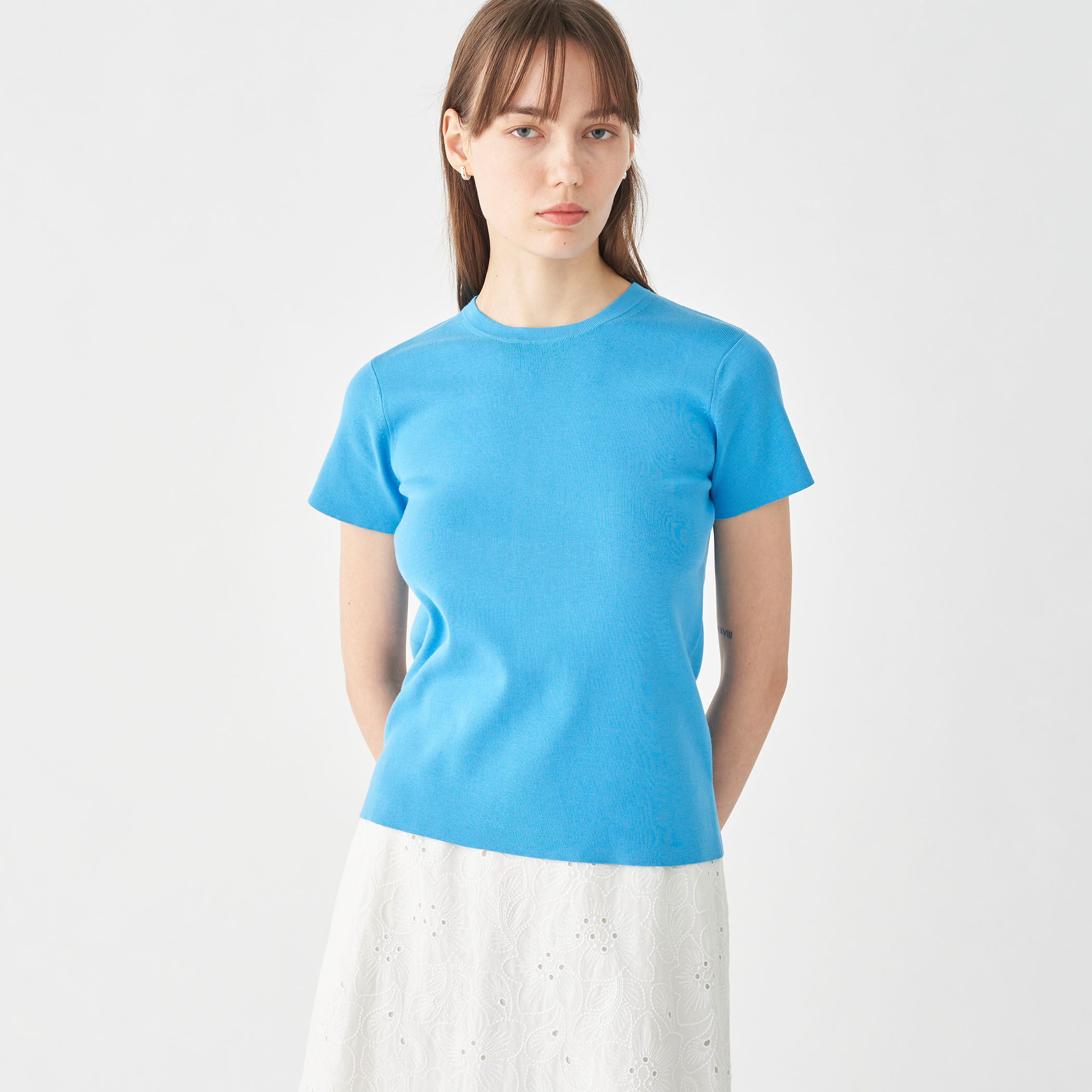 ハイゲージコットン ハーフスリーブプルオーバー｜トゥモローランド