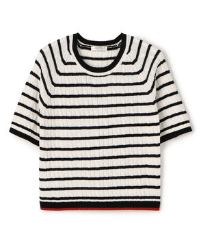 ギザケーブル ハーフスリーブプルオーバー