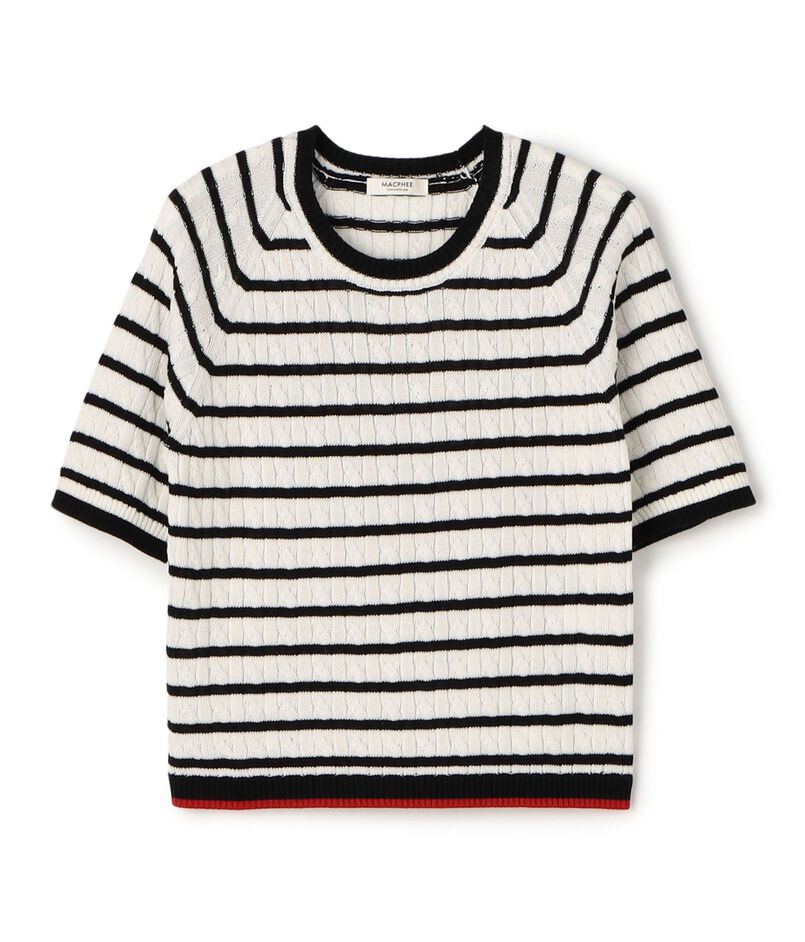 ギザケーブル ハーフスリーブプルオーバー