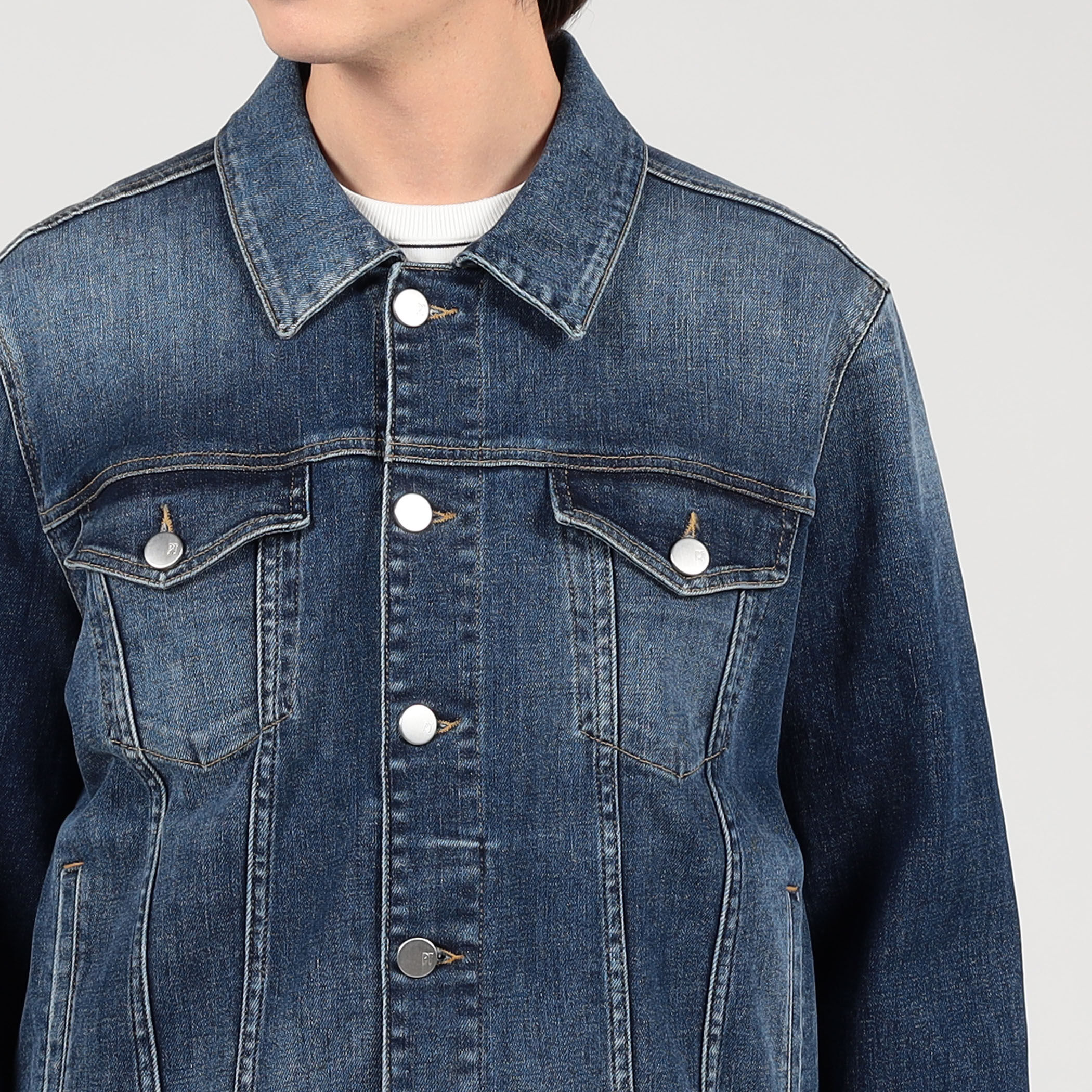 別注】PT TORINO ストレッチデニム トラッカージャケット