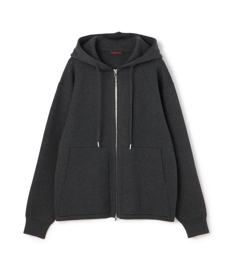 CABaN コットンカシミヤ ジップパーカ