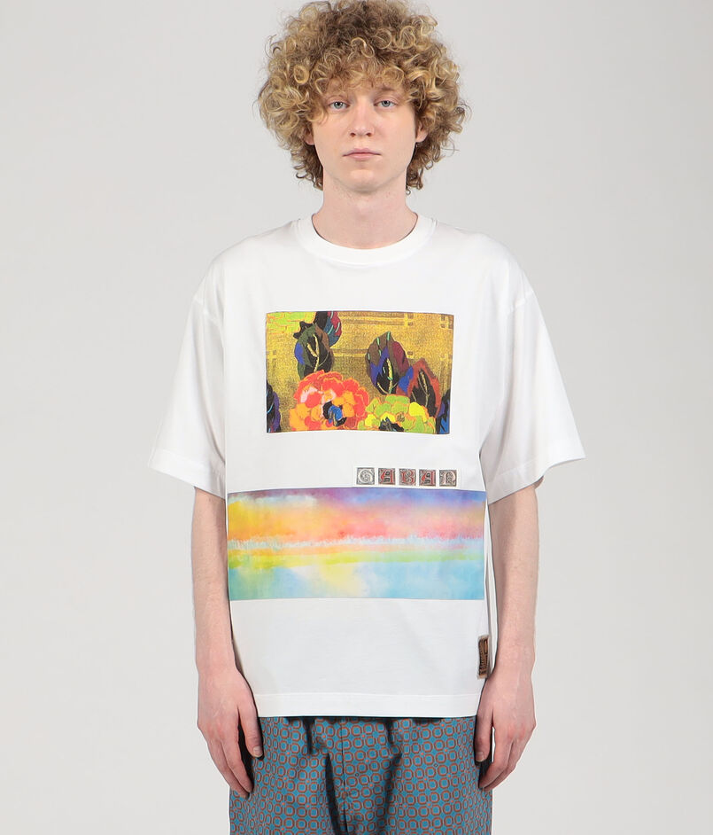 CABaN スビンコットン IBIZA プリントTシャツ|トゥモローランド CABaN スビンコットン IBIZA プリントTシャツ|トゥモローランド