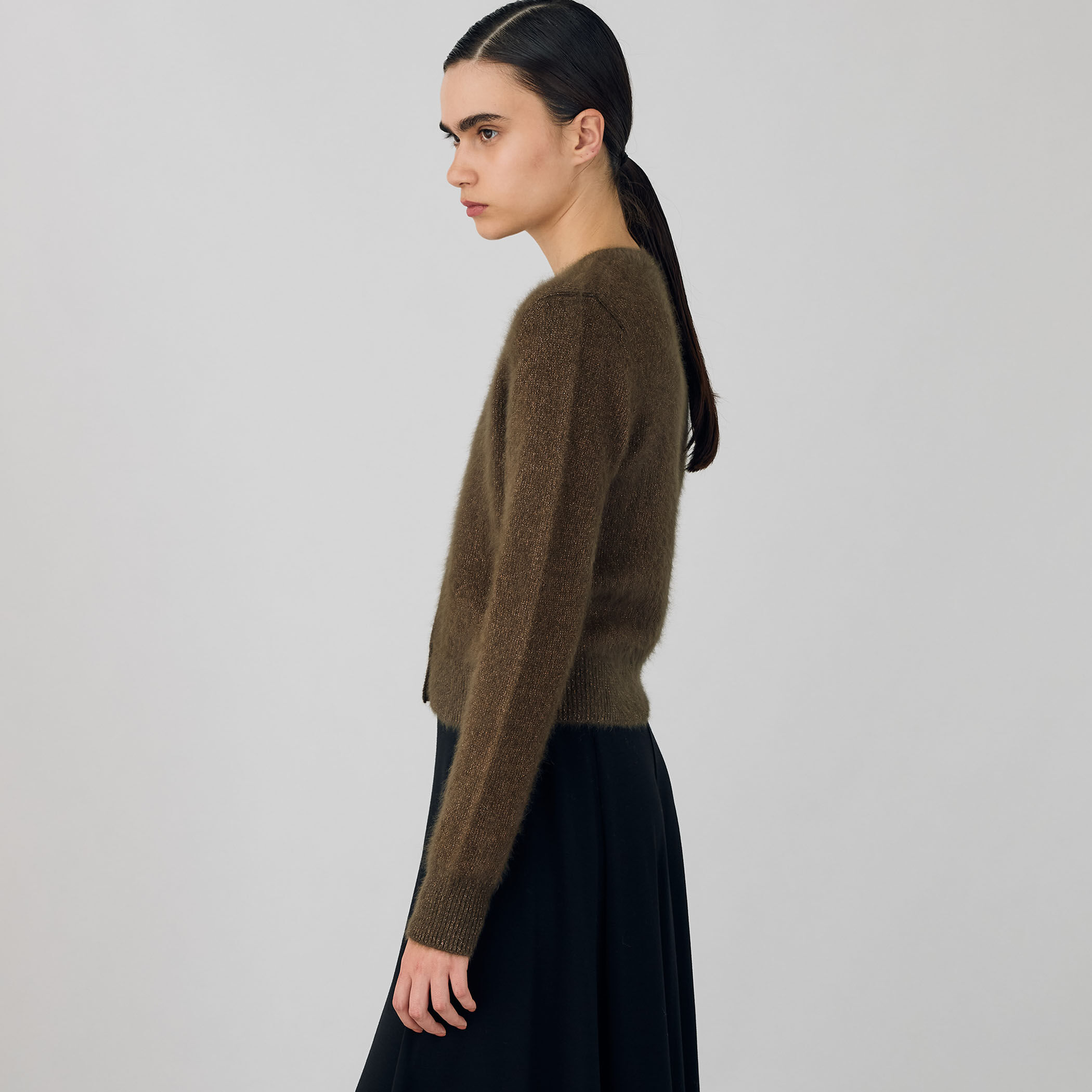 フォックスカシミヤ クルーネックカーディガン｜トゥモローランド 公式通販