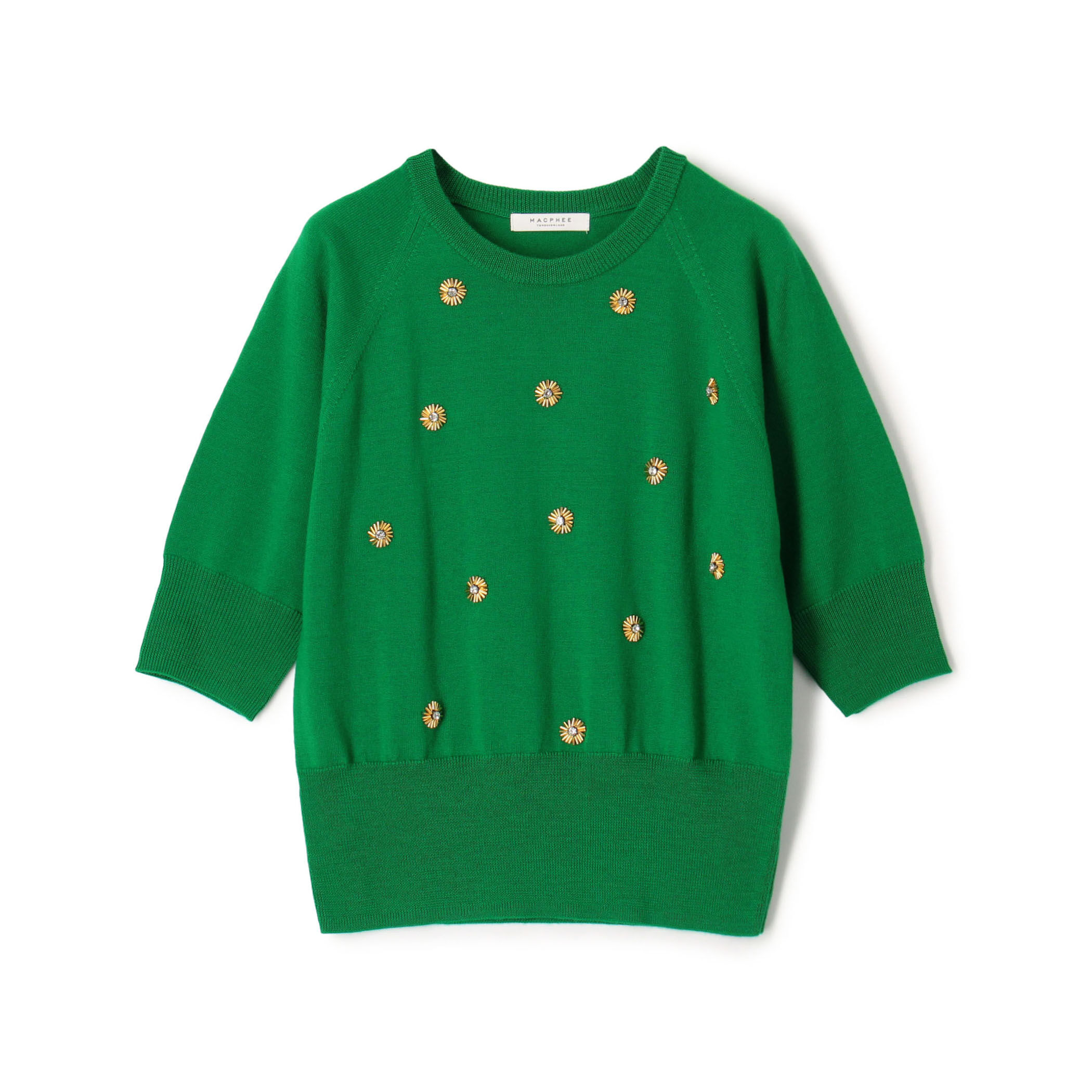 トゥモローランドMACPHEEミックス編みオーバーサイズスクエアウールニット ラムカシミヤ クルーネックプルオーバー｜トゥモローランド 公式通販