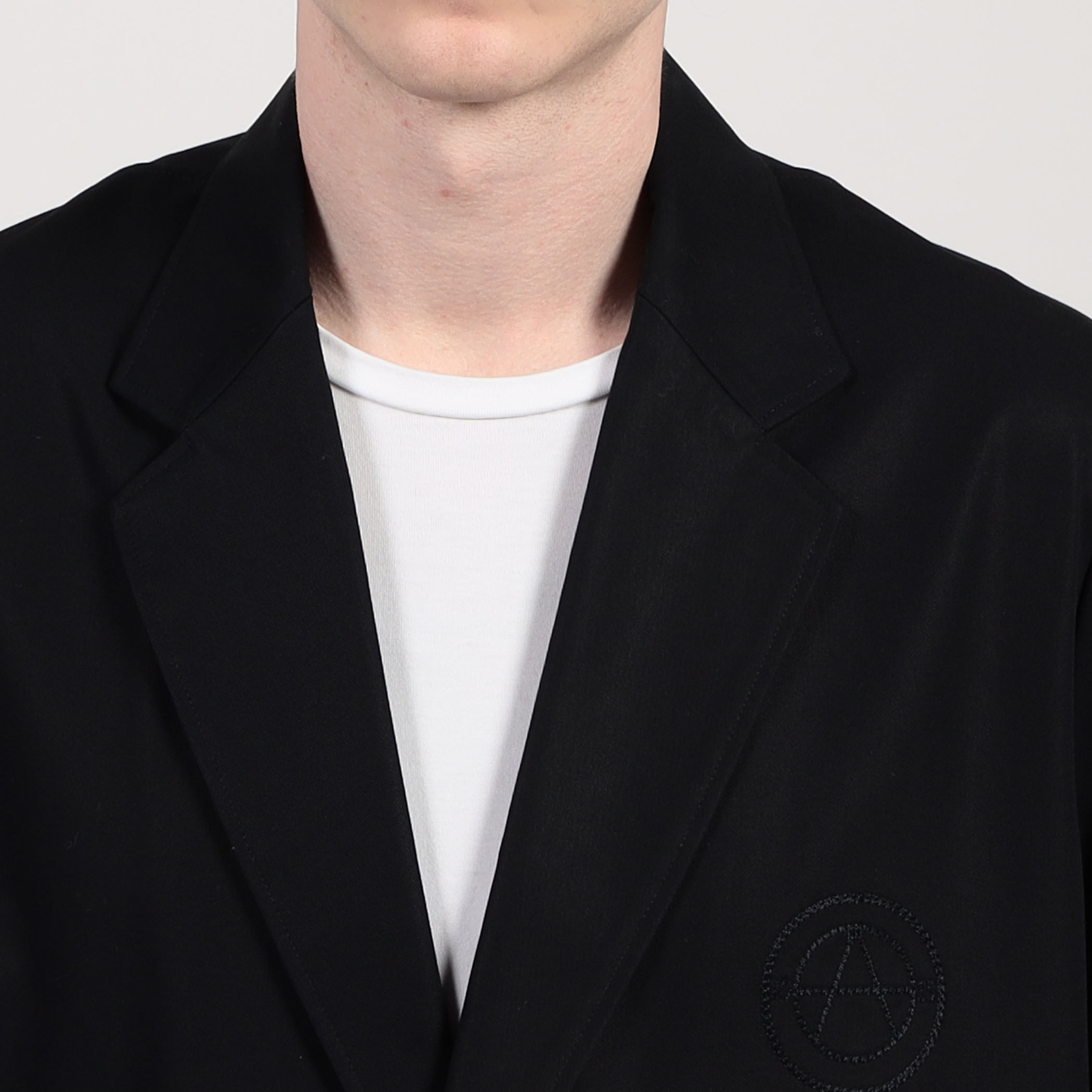 ALMOSTBLACK WOVEN EMBROIDERY ロングジャケット