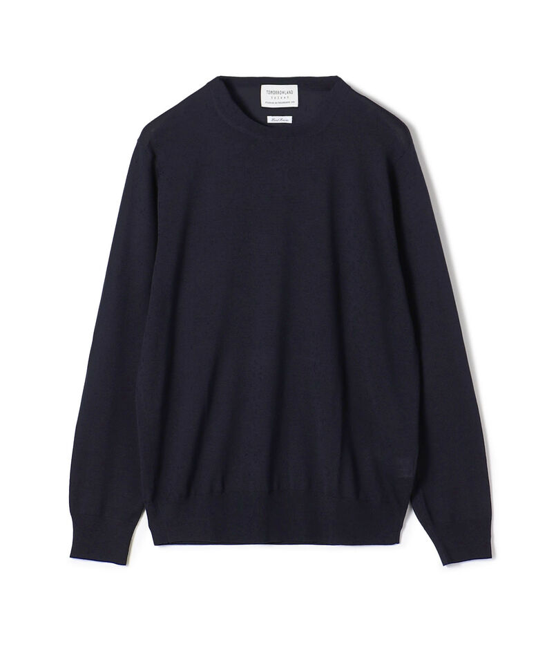 TOMORROWLAND TRICOT スーパーファインメリノウール クルーネックプルオーバー S WOOL