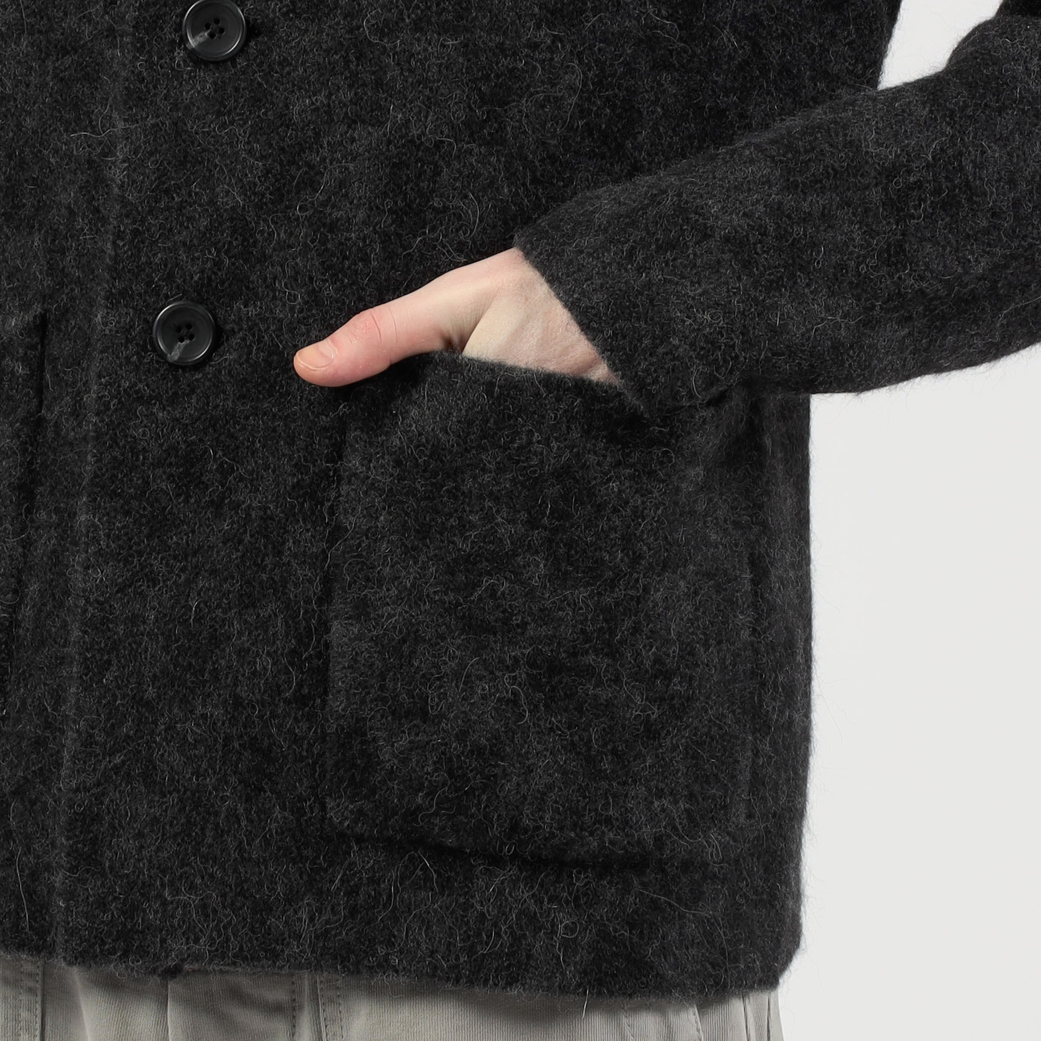 チェッカーボードジャカード ニットブルゾン MWAS2158