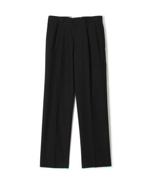 ポリエステルウール アウト1プリーツストレートスラックス CHAPLIN