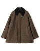 ウールレーヨンブークレ フィールドコート