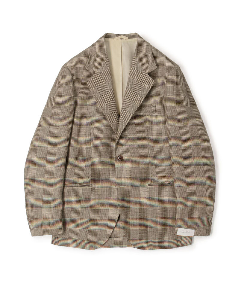 【別注】De Petrillo CUMA リネン シングルブレステッド3Bジャケット