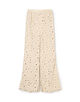 サークルフラワークロシェ セミフレアパンツ