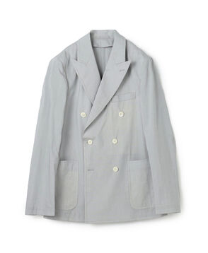 コットンシルクシアサッカー ダブルブレステッド6Bジャケット GIANNETTI PIERO