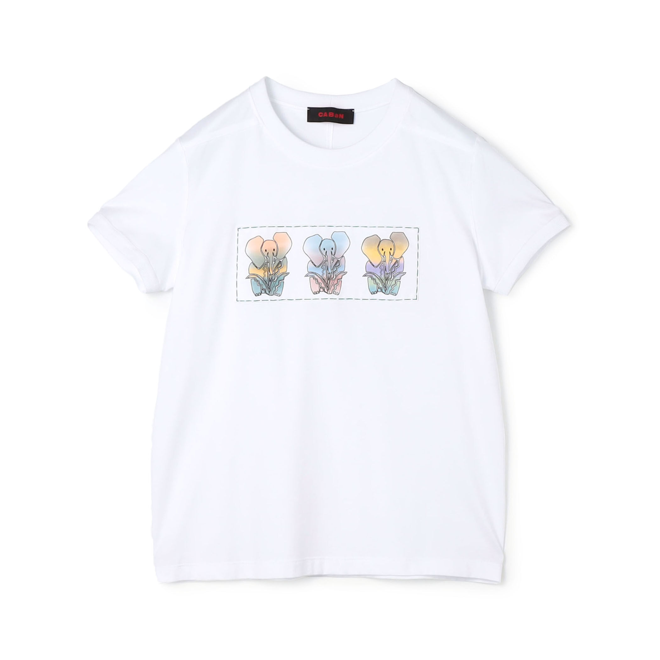 CABaN キャバン　グラデーションプリントTシャツ CABaN スビンコットン グラデーションプリントTシャツ