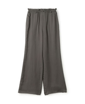 フィブリルストライプ ロングベルデッドギャザーパンツ