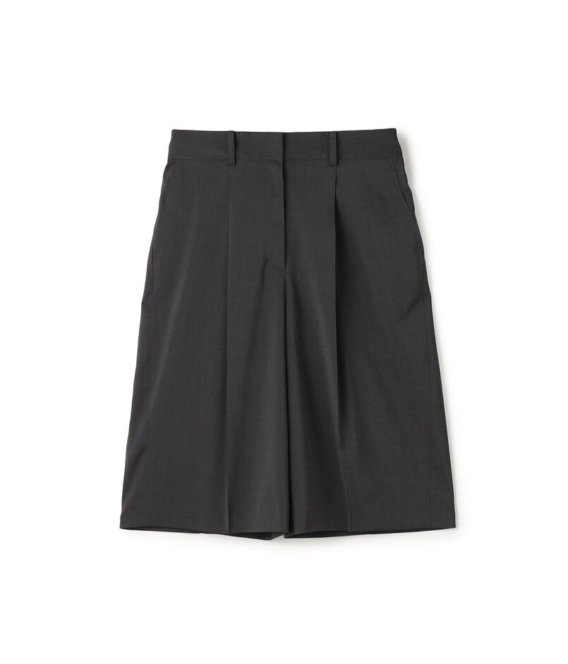 ポリエステルツイル ハーフクロップドパンツ