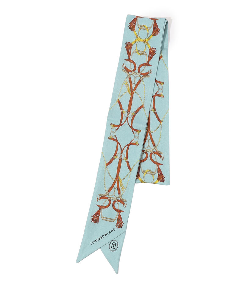 Atelier TOMORROWLAND TASSELシルク ボウタイスカーフ