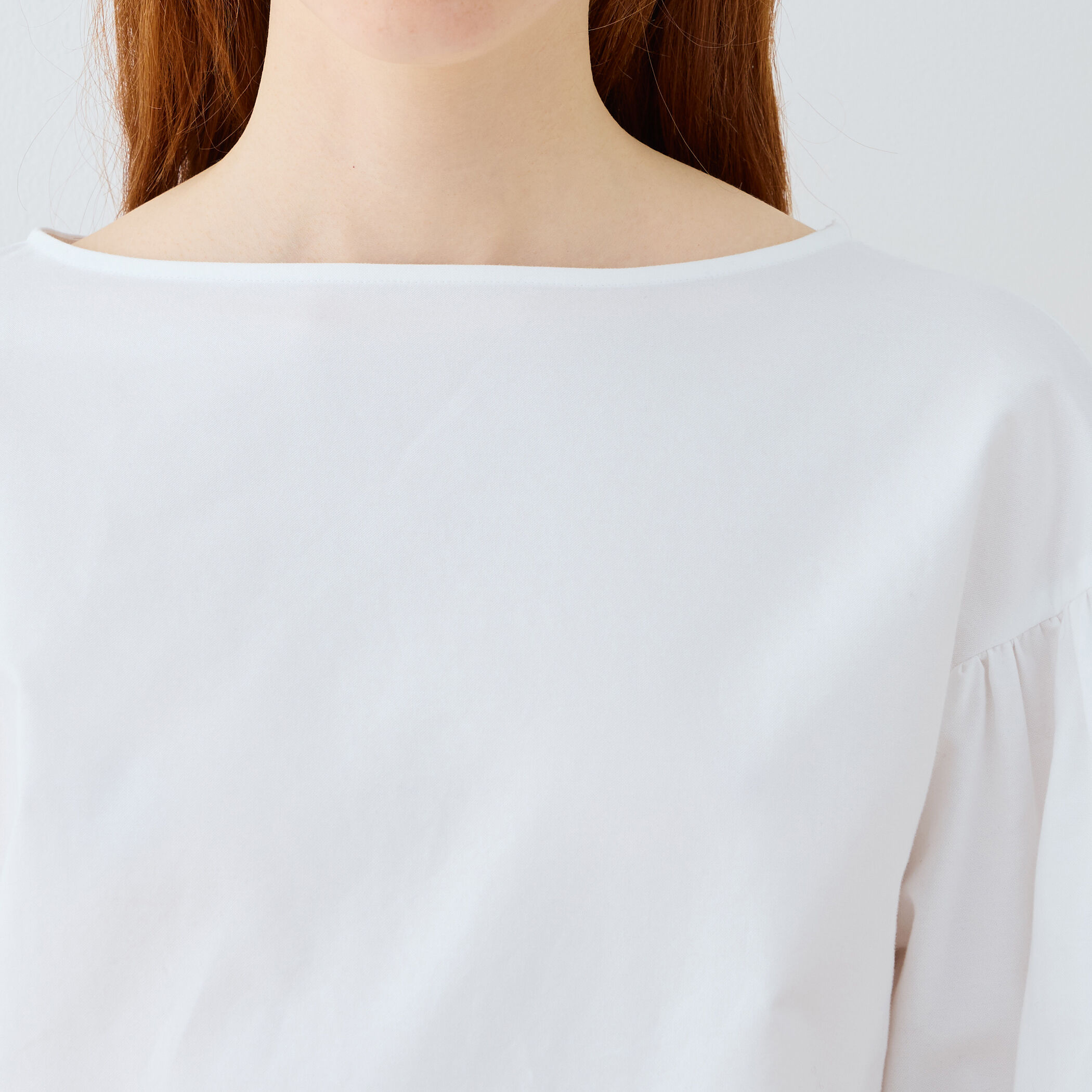 □プレミアムオックス スリーブタックブラウス｜トゥモローランド 公式通販