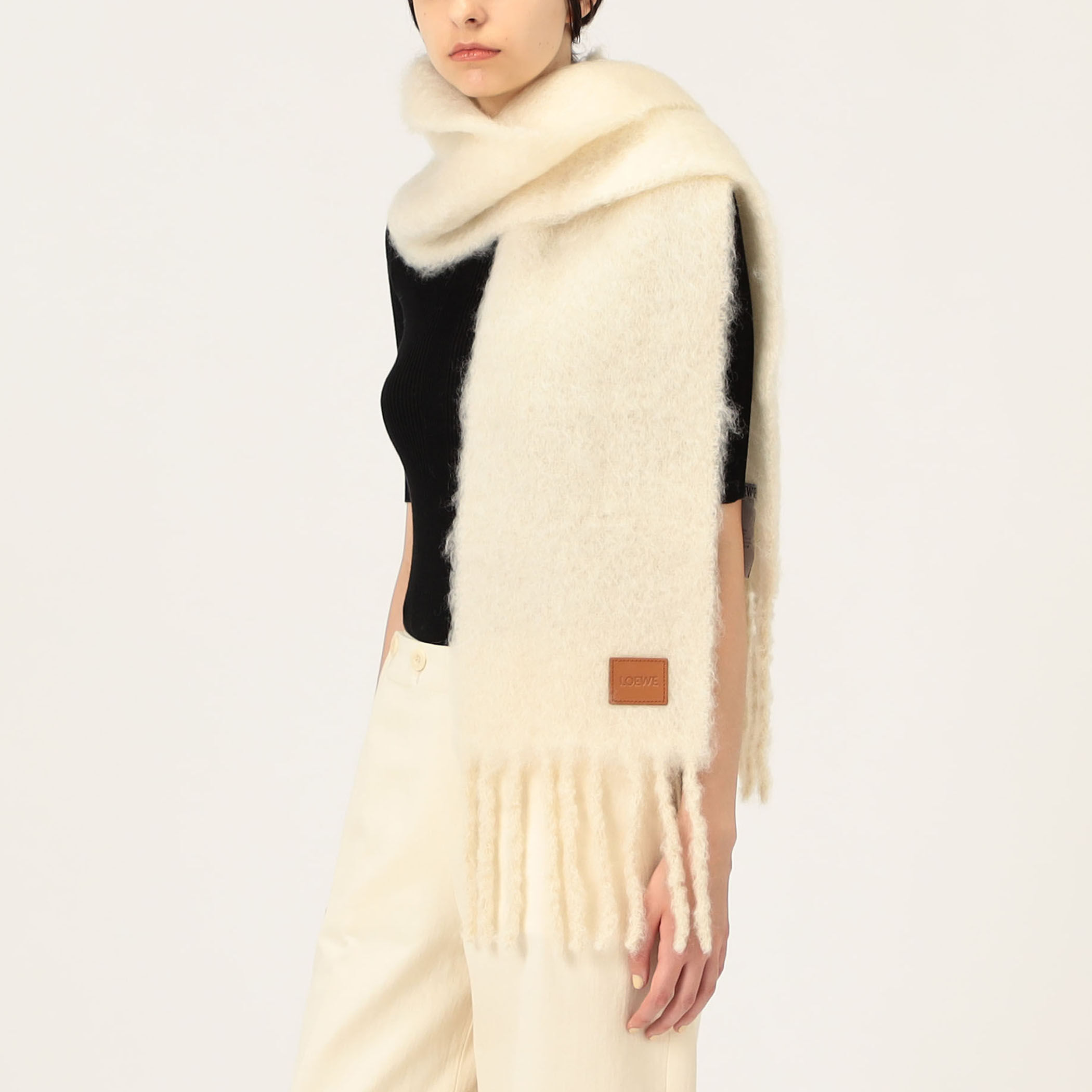 LOEWE 23X185 モヘヤウール マフラー｜トゥモローランド 公式サイト