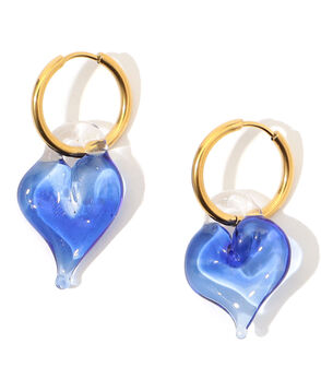 LEVENS HEART OF GLASS HOOPS ピアス