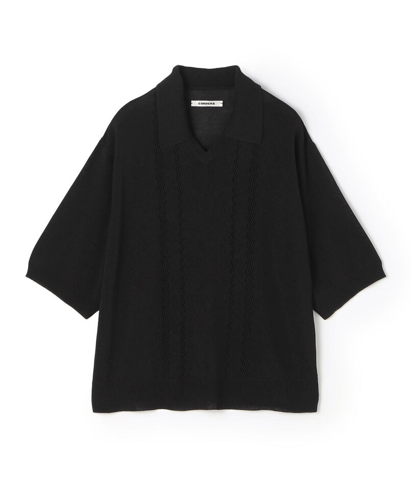CORDERA コットン ポロカラープルオーバー