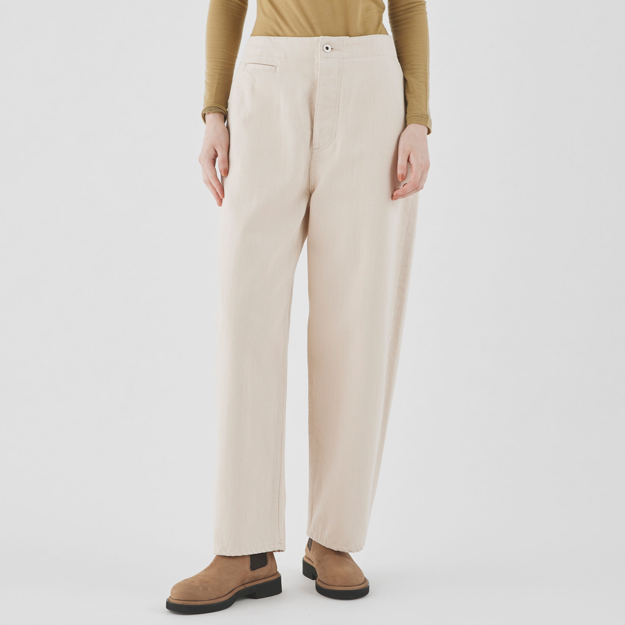 シーアイランドカラーデニム コクーンパンツ｜トゥモローランド 公式通販