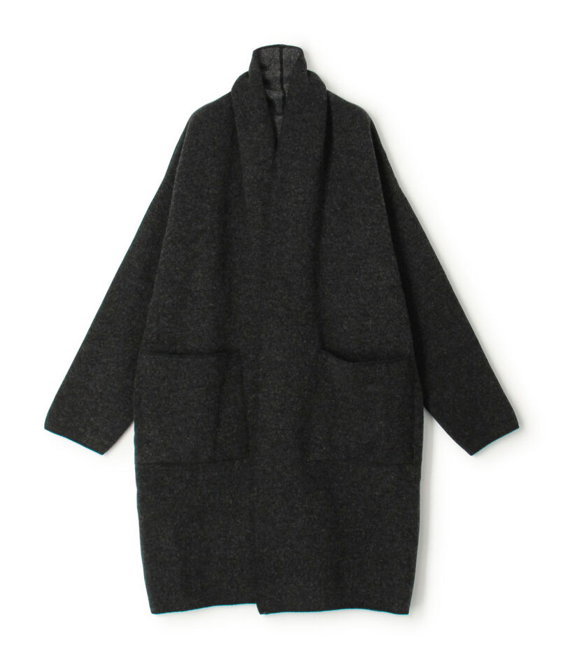 ■ダブルフェイスパイル ショールカラーコート