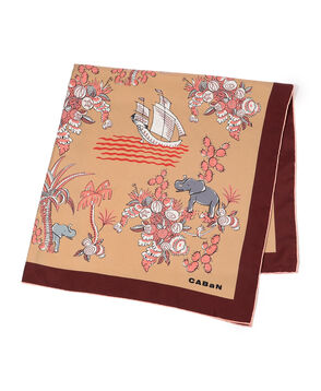 Zoo シルクプリントスカーフ