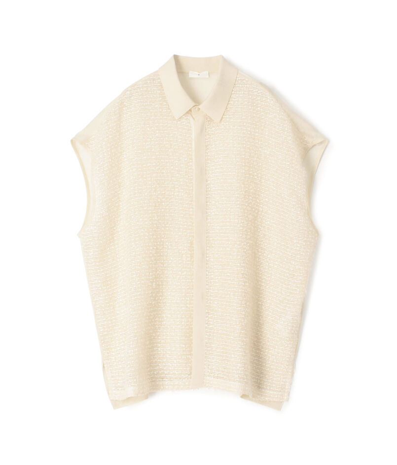 TOMORROWLAND .B ループニットコンビ ビッグシルエットシャツ  