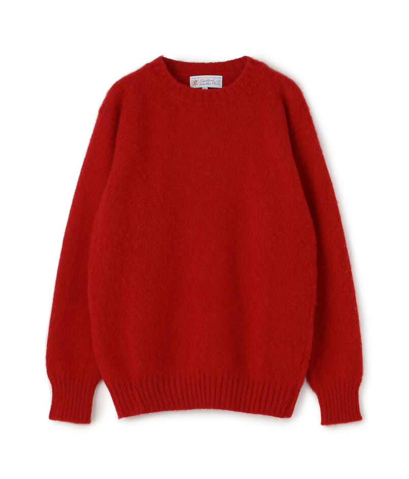 SHETLAND WOOLLEN CO. CREW NECK KNIT ウール クルーネックニットプルオーバー