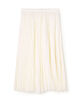 コットンシルクプリーツ ウエストギャザースカート
