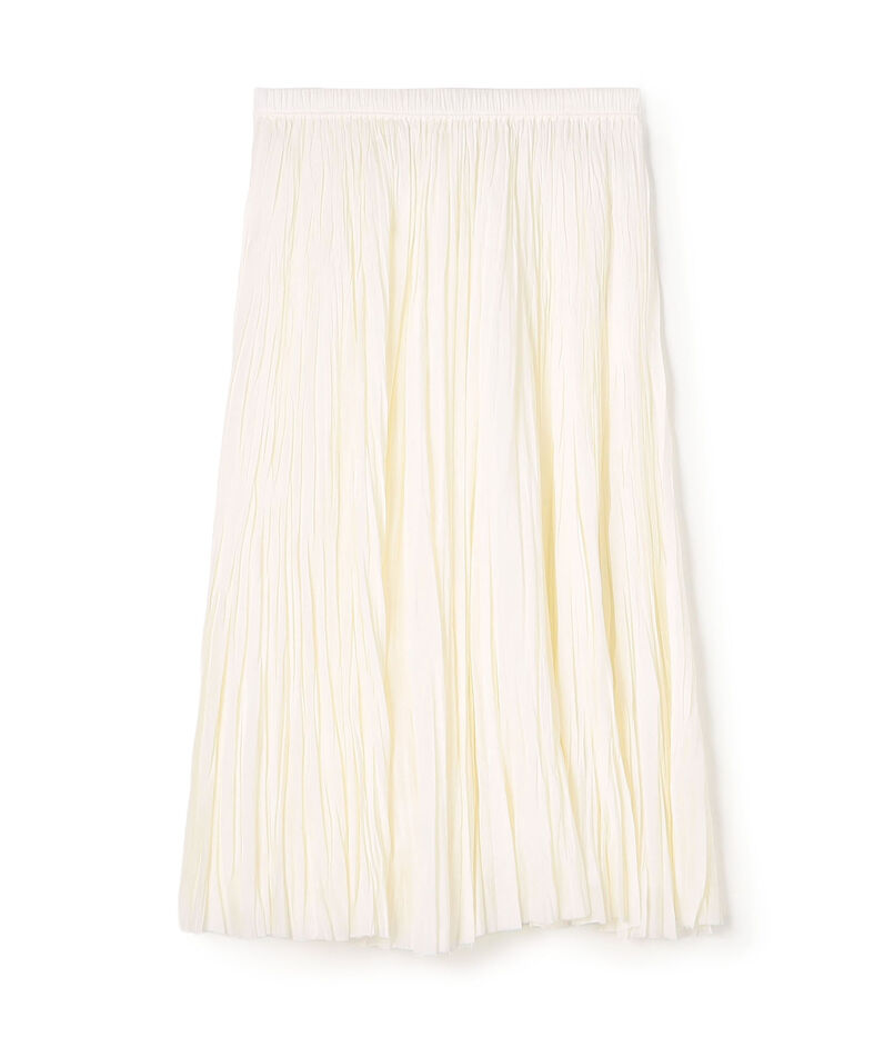 コットンシルクプリーツ ウエストギャザースカート